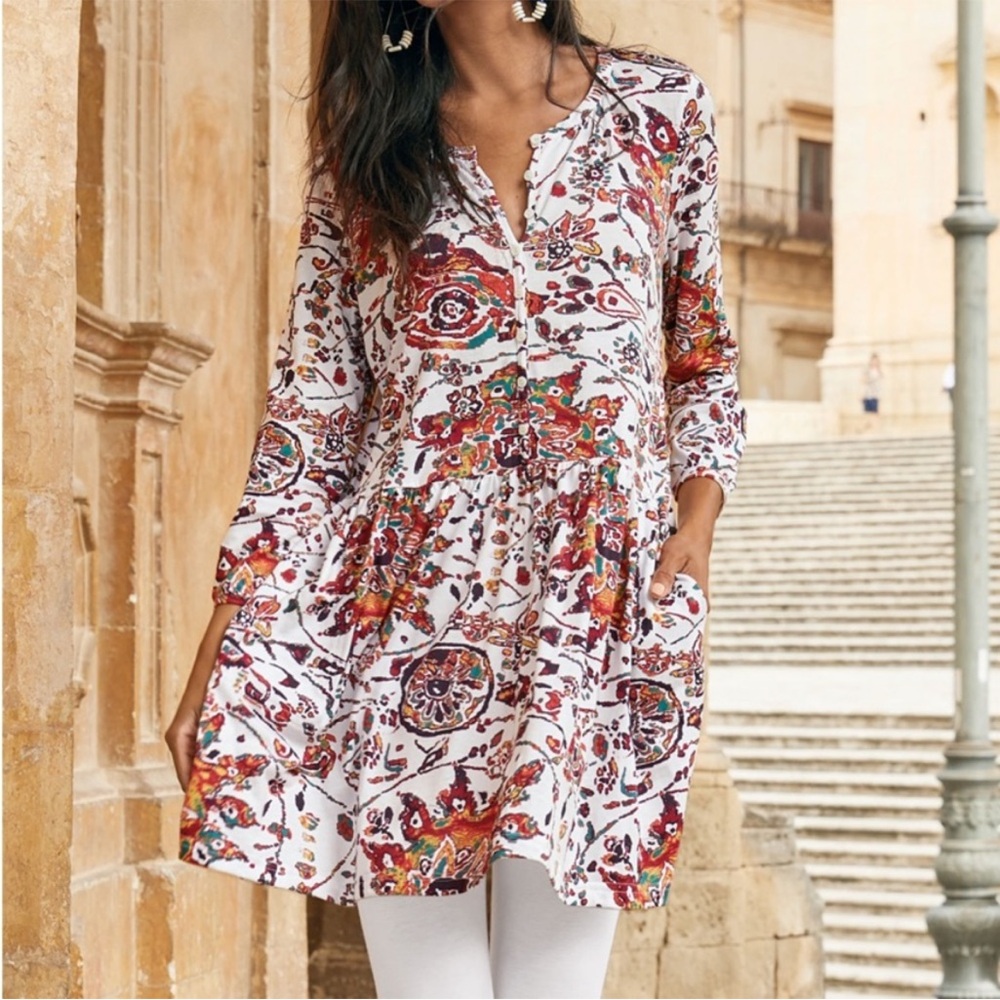 NWT Peruvian connection Goa Tunic in Pearl size S